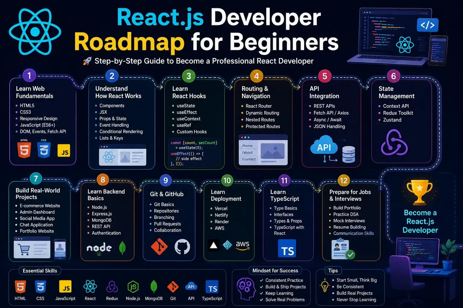 React.js Developer Roadmap for Beginners